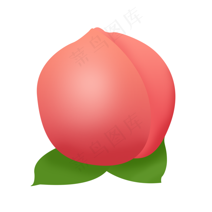 粉色水果圆形桃子(2000X2000(DPI:300))psd模版下载