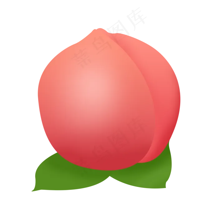粉色水果圆形桃子(2000X2000(DPI:300))psd模版下载