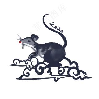 传统中国风2020鼠年,免抠元素