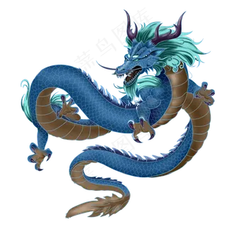 中国古典神兽苍龙,免抠元素