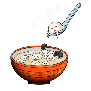 元宵节的小汤圆们,免抠元素