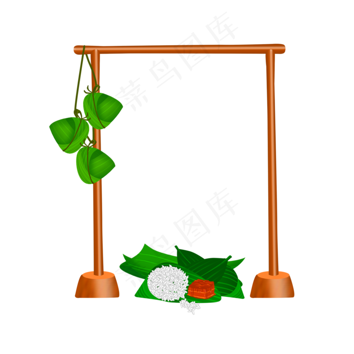 矢量中国传统节日端午节边框