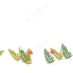 卡通植物绿叶下载