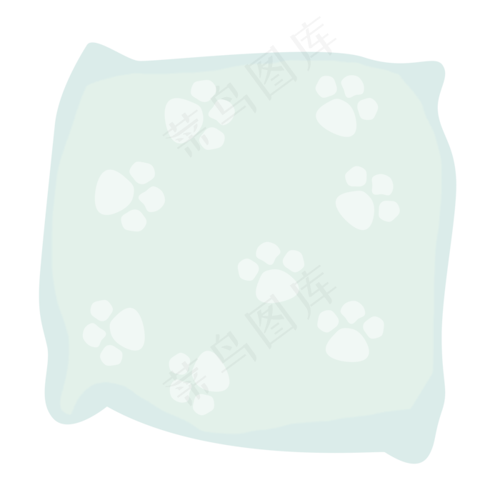 处暑夏季夏天清新靠垫手绘插画p