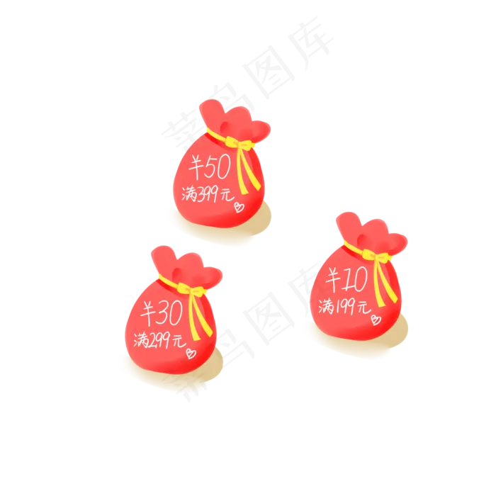 礼包优惠劵(2000*2000px 72 dpi )psd模版下载