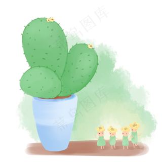 小清新花盆装饰