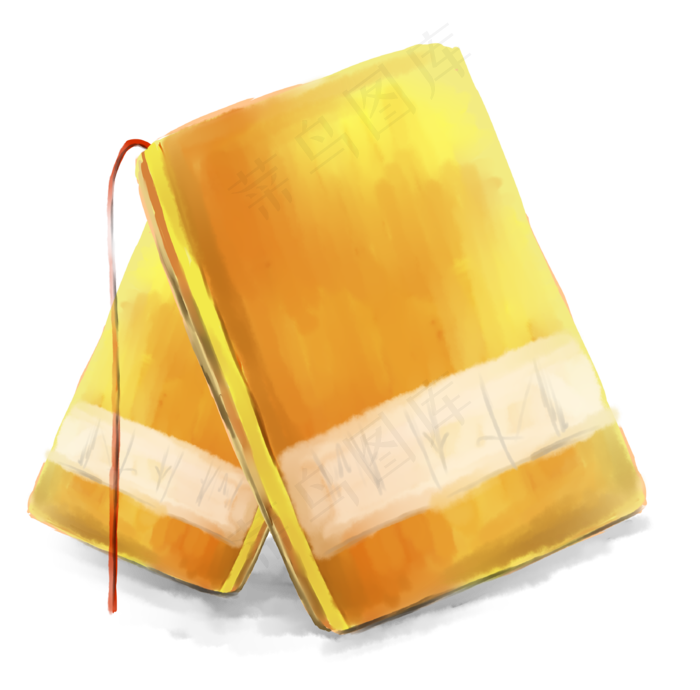 手绘书本装饰素材