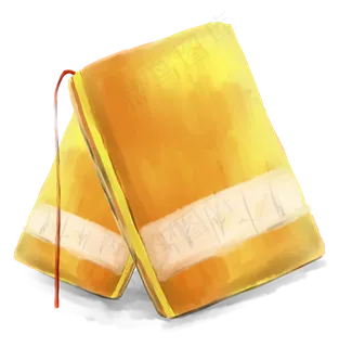 手绘书本装饰素材