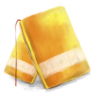 手绘书本装饰素材