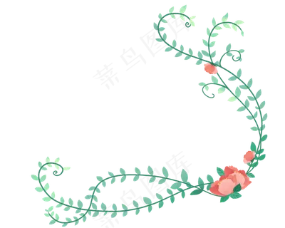 简洁文艺玫瑰花花藤