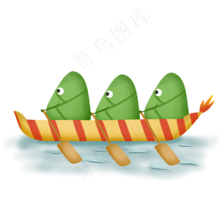 端午拟人粽子赛龙舟