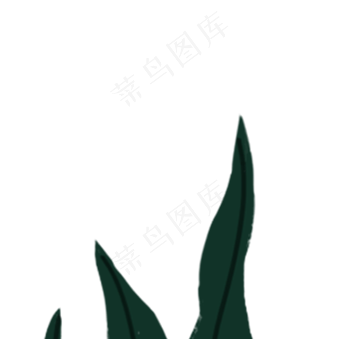 卡通春天植物绿叶下载