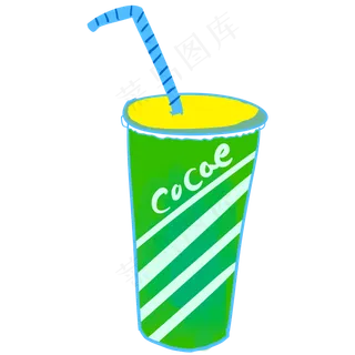 果汁饮料手绘卡通饮料
