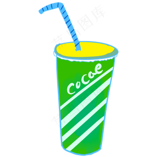 果汁饮料手绘卡通饮料