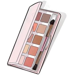 38妇女节女神的眼影盘2,免抠元素