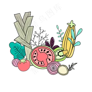 简笔画简单蔬菜水果