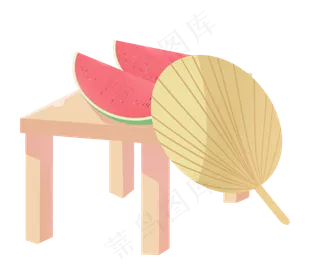 夏至休闲乘凉西瓜