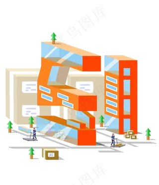 劳动节城市宣传装饰图