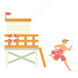 夏季夏天暑假海边沙滩