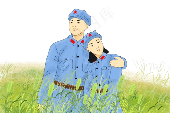 党建节建军节红军PNG(3000X2000(DPI:200))psd模版下载
