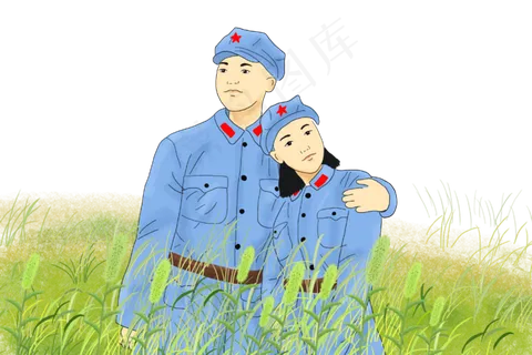 党建节建军节红军PNG