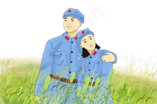 党建节建军节红军PNG