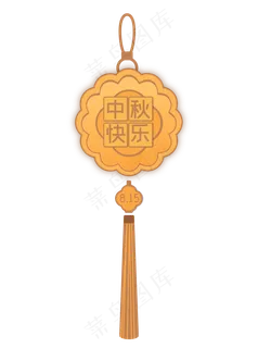 中国结中秋月,免抠元素