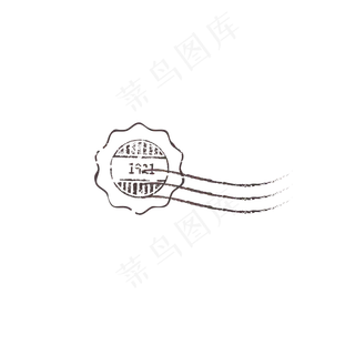 矢量印章铁塔,免抠元素