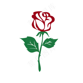 浪漫玫瑰自然元素