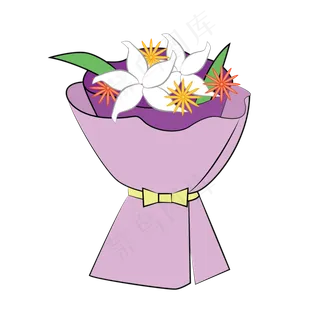 母亲节花束紫色