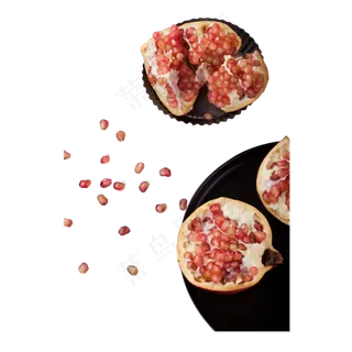 实拍种植石榴内部结构