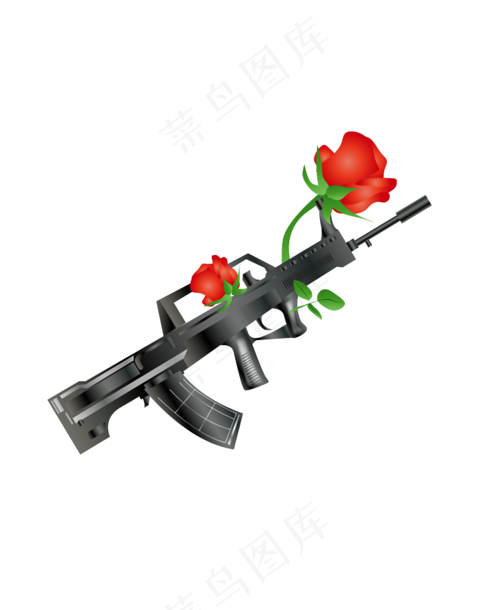 黑色的金属枪支