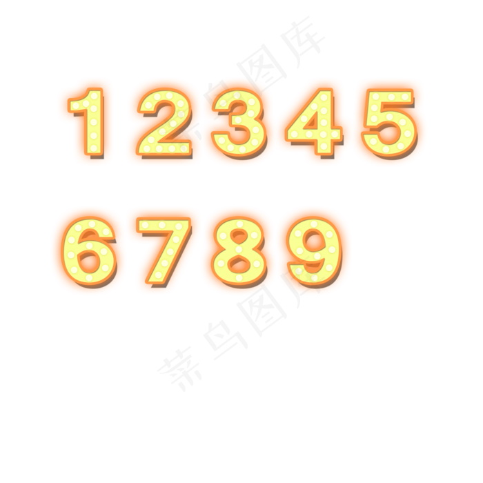 123456789数字(2000X2000(DPI:96))psd模版下载