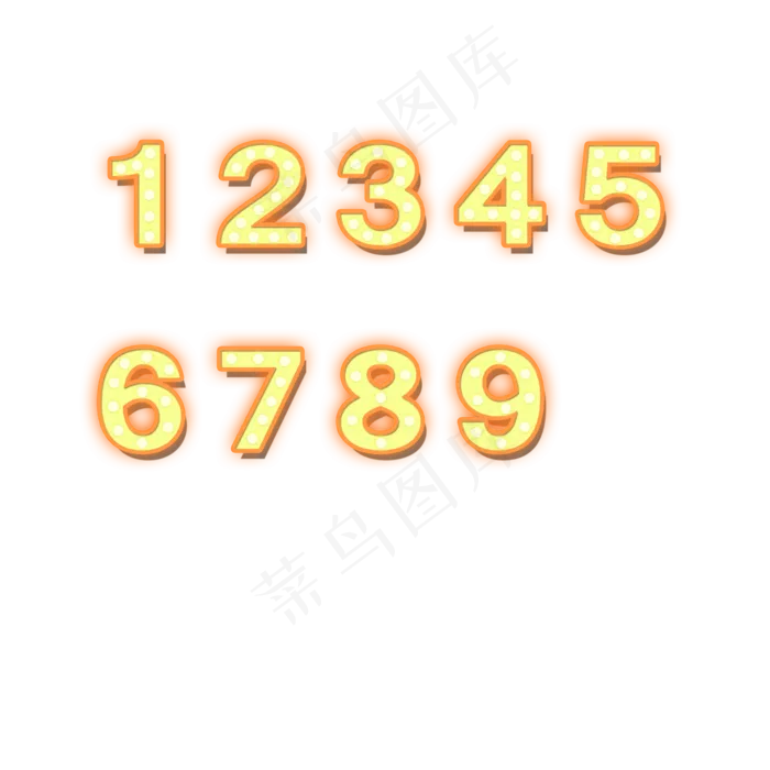 123456789数字(2000X2000(DPI:96))psd模版下载