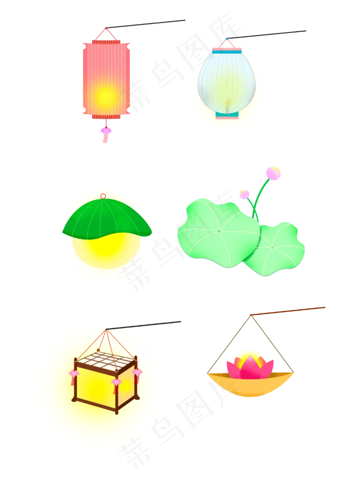 设计元素节日元素之中秋节花灯(3072X4107(DPI:150))psd模版下载