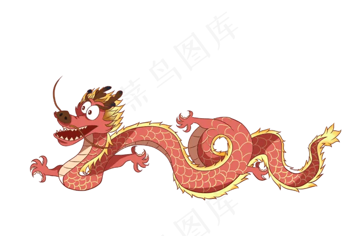端午节龙卡通免抠png素材(3000X2000(DPI:300))psd模版下载