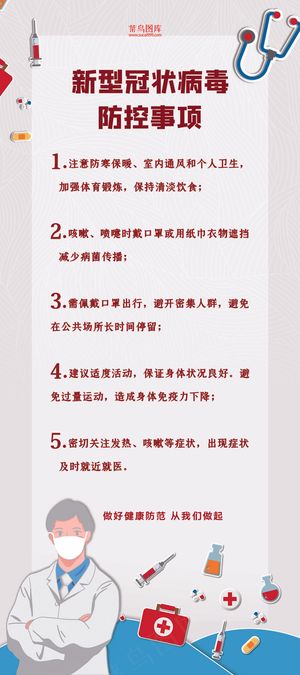 肺炎医疗工具白色简约展架