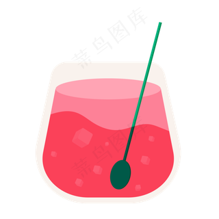 夏天清凉解暑草莓果汁