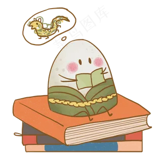 端午节日系平面设计粽子动态手绘