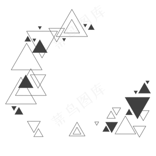 618电商banner几何科技装饰矢量