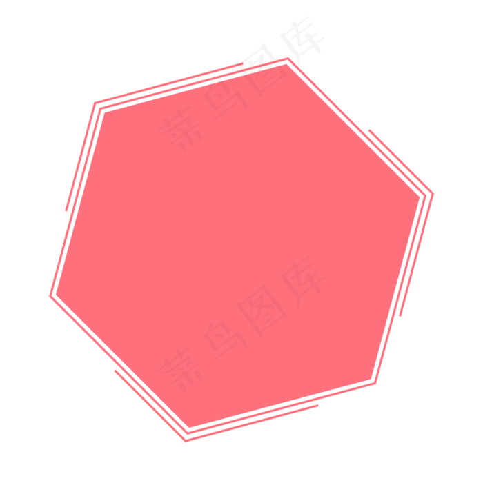 手绘粉色小清新简约边框(2000X2000(DPI:300))psd模版下载