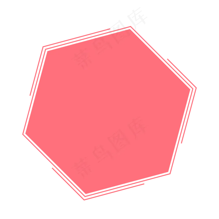 手绘粉色小清新简约边框(2000X2000(DPI:300))psd模版下载