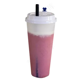 冷饮夏日清凉奶盖水果摄影PNG