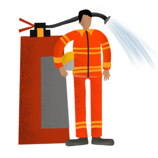 五一劳动节职业消防员