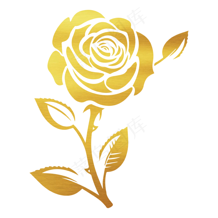 情人节爱情烫金玫瑰(3544*3544px 300 dpi )ai矢量模版下载