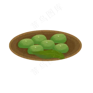 清明节青团png素材