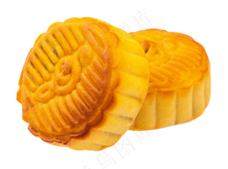 两个哈密瓜月饼,免抠元素