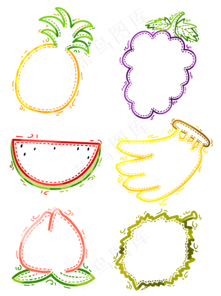 商用水果香蕉西瓜桃子菠萝爆炸气