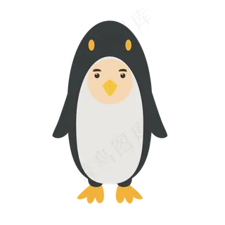 儿童节企鹅服饰矢量素材
