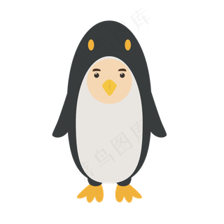 儿童节企鹅服饰矢量素材